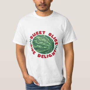 WATERMELON FRUIT FLAT SWEET SLICE RIPE DELIGHT T SHIRT