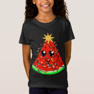 Watermelon Fruit Hawaiian Julafton Sommar jul i hö T Shirt
