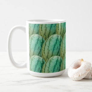 Watermelon Fruit Mönster Kaffemugg