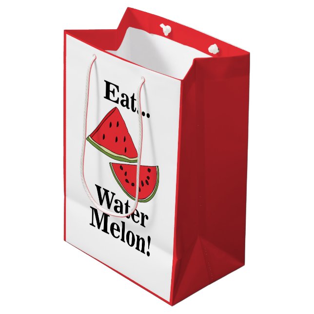 Watermelon Funny Tropical Summer Fruit (Framsidan Vinklad)