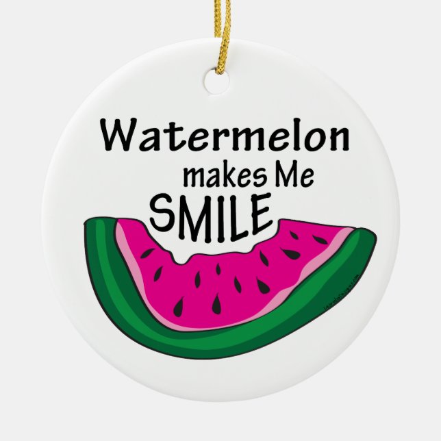Watermelon gör mig till Smile Ornament (Framsidan)