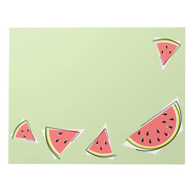 Watermelon Grönt Biet Anteckningsblock (Framsida)