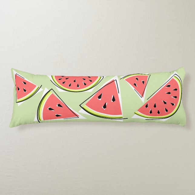 Watermelon Grönt Biet Kroppskudde (Framsidan)