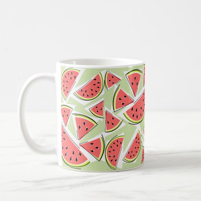 Watermelon Grönt Multi Kaffemugg (Vänster)