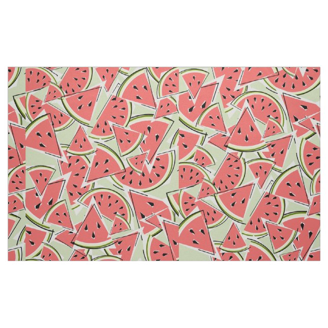 Watermelon-Grönten stor Tyg (Fat Quarter)