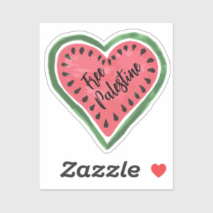 Watermelon Heart "Free Palestine" Klistermärken