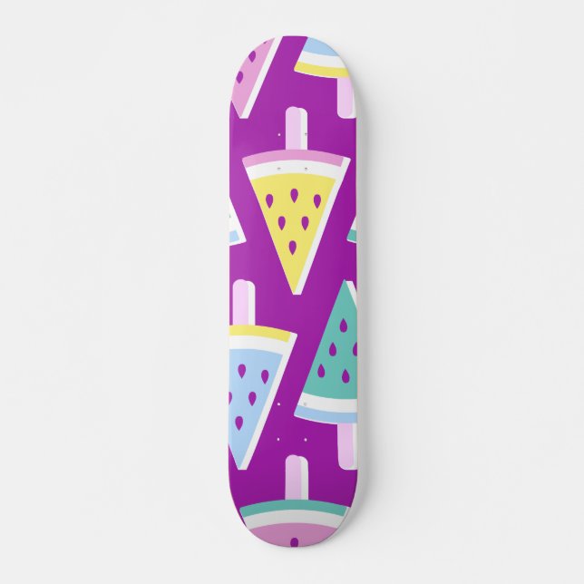 Watermelon Ice Cream Mini Skateboard Bräda 18,5 Cm (Framsida)