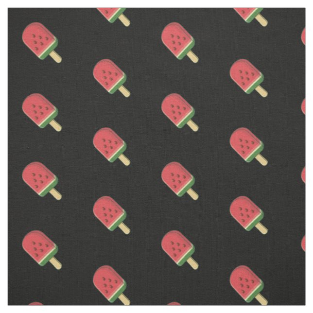 Watermelon Ice Cream Stick Mönster Tyg (Provkarta)