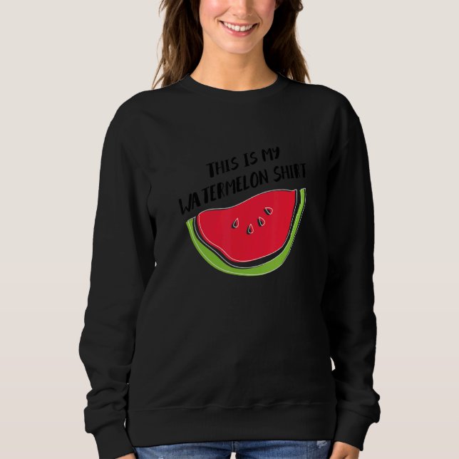 Watermelon Ironic Quote Summer Tropical Fruits T Shirt (Framsida)