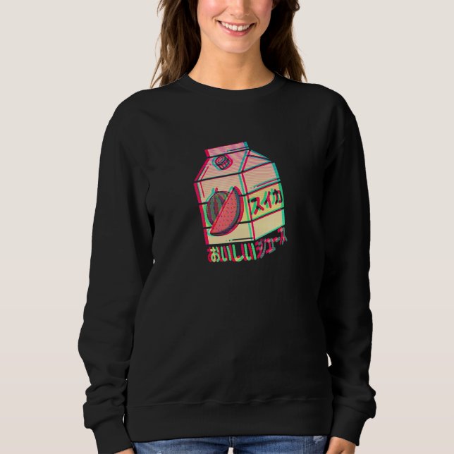 Watermelon Japan Aesthetic Vaporwave Lemonade T Shirt (Framsida)
