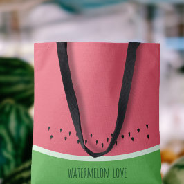 Watermelon Kärlek Personlig Rosa och Grönt Sommar Tygkasse