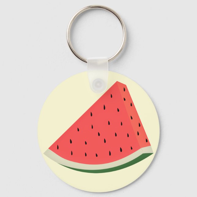 Watermelon Keychain - Ditt Färg Nyckelring (Framsida)