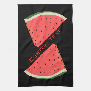 Watermelon Kitchen Towers - Anpassningsbar Text oc Kökshandduk