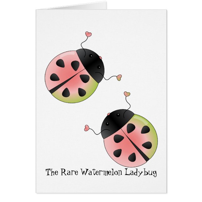 Watermelon Ladybug OBS Kort (Framsidan)