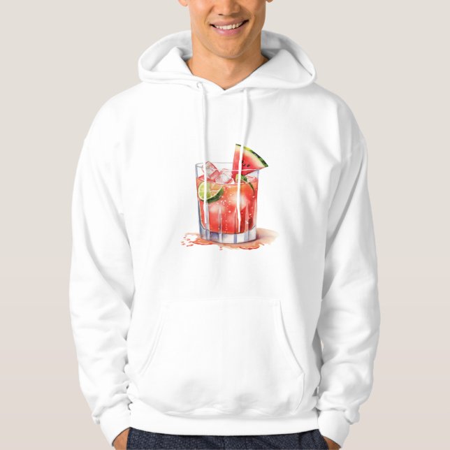 Watermelon Lime Cocktail Hoodie (Framsida)