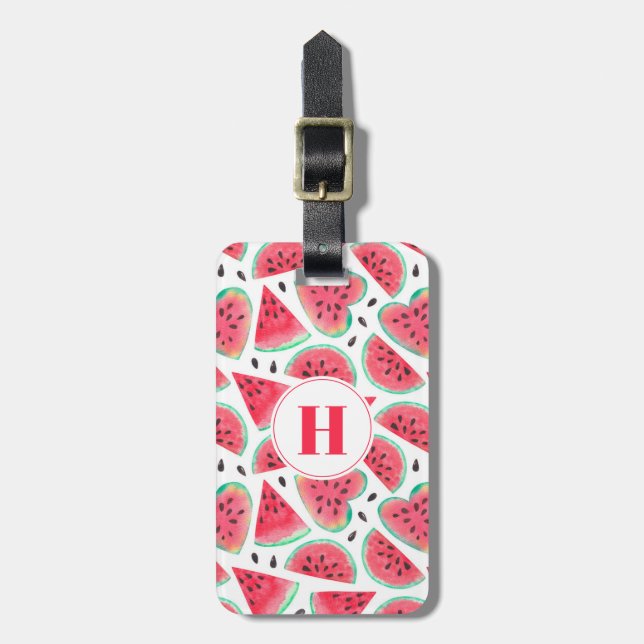 Watermelon Luggage Tag Bagagebricka (Vertikal Framsida)