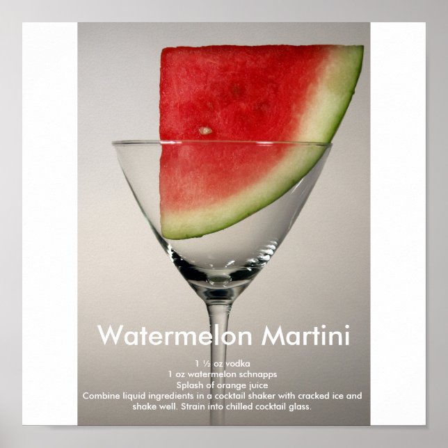 Watermelon Martini Poster (Framsidan)