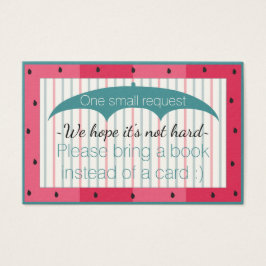 "Watermelon" med Bok"-kort/anpassa Visitkort