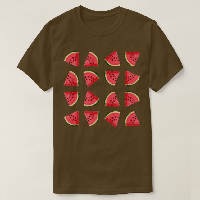 Watermelon Melon Vegan Vegetarian Summer Fruit Fru T Shirt (Design framsida)