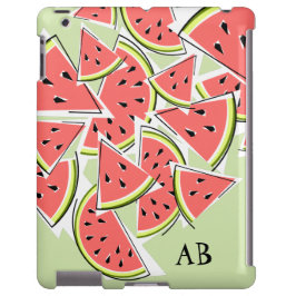 Watermelon "Monogram" grönt iPad-lodrät