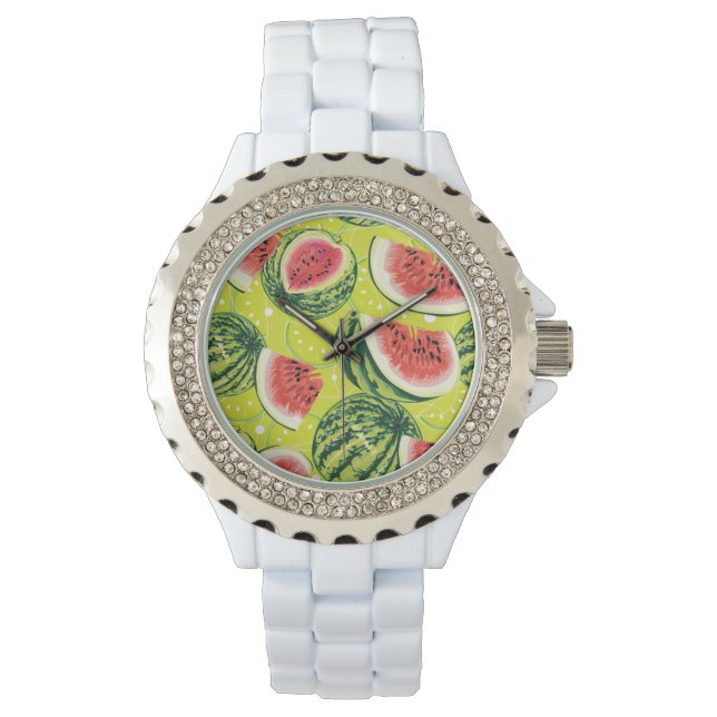 Watermelon Mönster Armbandsur (Framsida)