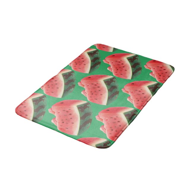 Watermelon Mönster Badrumsmatta (Vinklad)
