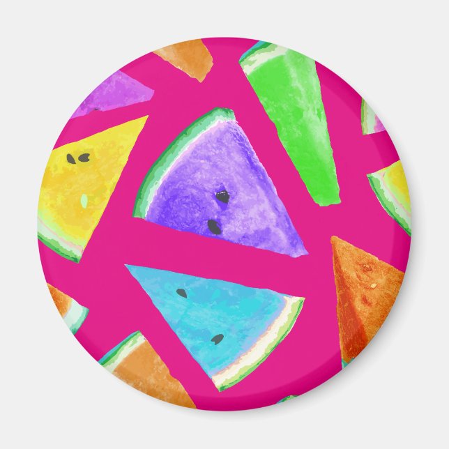 Watermelon Mönster Creation 9 Magnet (Framsidan)