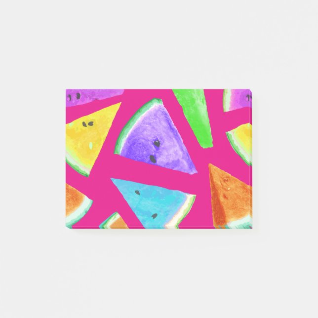 Watermelon Mönster Creation 9 Post-it Block (Framsida)