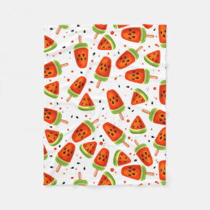 Watermelon mönster fleecefilt