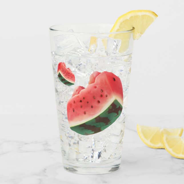 Watermelon Mönster Glaskopp (Bakside Is)