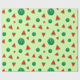 Watermelon Mönster grönt Wrapping Papper Presentpapper