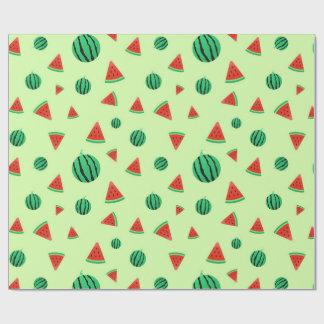 Watermelon Mönster grönt Wrapping Papper Presentpapper