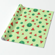 Watermelon Mönster grönt Wrapping Papper