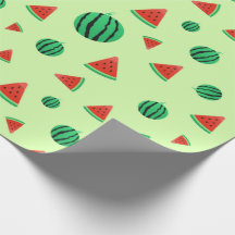 Watermelon Mönster grönt Wrapping Papper