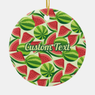 Watermelon Mönster Julgransprydnad Keramik
