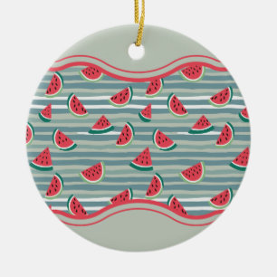 Watermelon Mönster Julgransprydnad Keramik