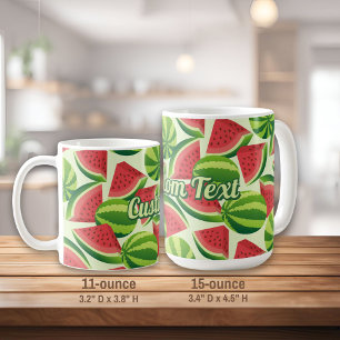 Watermelon Mönster-kaffe Mugg