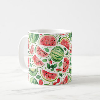 Watermelon mönster kaffemugg