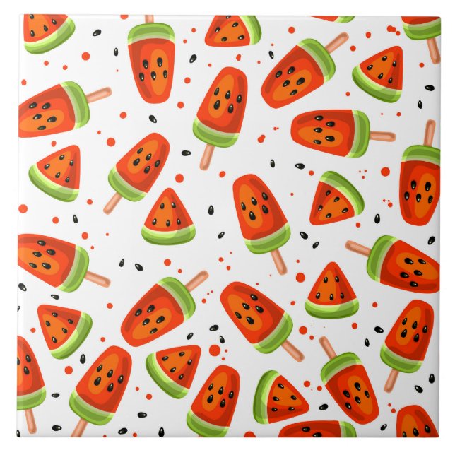 Watermelon mönster kakelplatta (Framsidan)