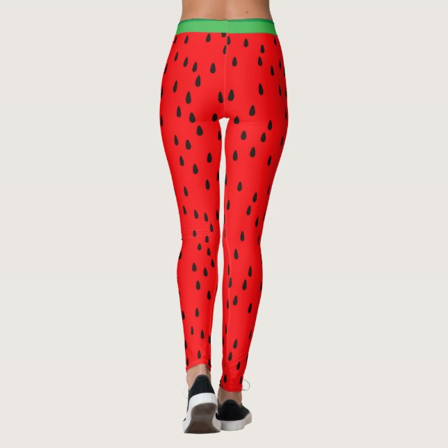 Watermelon Mönster Leggings (Baksida)