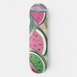 Watermelon Mönster Mini Skateboard Bräda 18,5 Cm