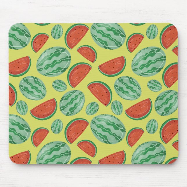 Watermelon Mönster Mouse Pad Musmatta (Framsidan)