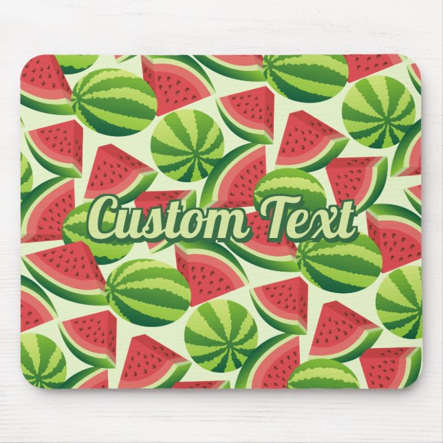 Watermelon Mönster Mouse Pad Musmatta (Framsidan)