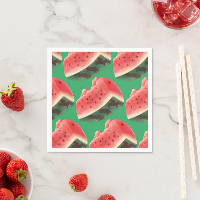 Watermelon Mönster Pappersservett (Insitu)