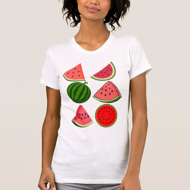 Watermelon mönster t shirt (Framsida)
