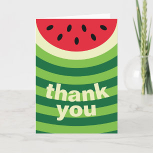 Watermelon Mönster Tack Kort