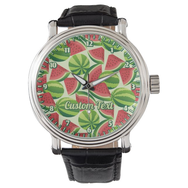 Watermelon Mönster Wrist Watch Armbandsur (Framsida)