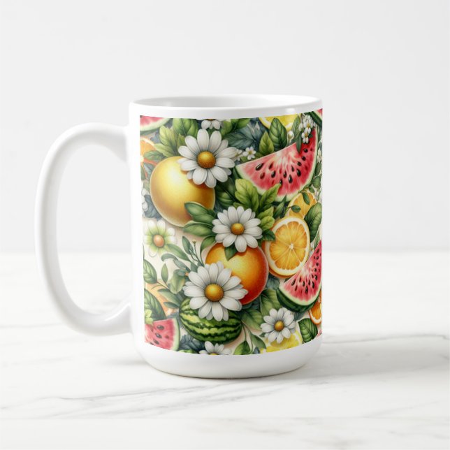 Watermelon Mugg, Summer Mugg, Design Lemon Coffee Kaffemugg (Vänster)