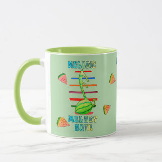 WATERMELON MUSIC FUSION DESIGNED MUG MUGG