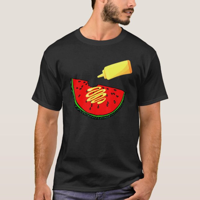 Watermelon Mustard Challenge Tik 2 T Shirt (Framsida)